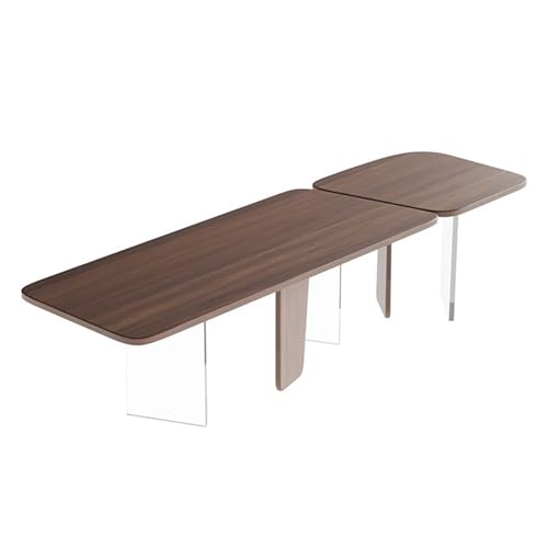 SONGYL-20249 Computertisch Moderner rechteckiger Schreibtisch-Konferenztisch, geräumiger PC-Schreibtisch aus schwarzem Walnussholz for das Home Office Arbeitstisch(S) von SONGYL-20249