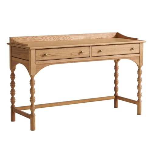 SONGYL-20249 Computertisch Schreibtisch aus Massivholz mit 2 Schubladen, 51-Zoll-Schreibtisch for das Home Office, Arbeitsstation Kunstbeinen for und Schlafzimmer Arbeitstisch von SONGYL-20249