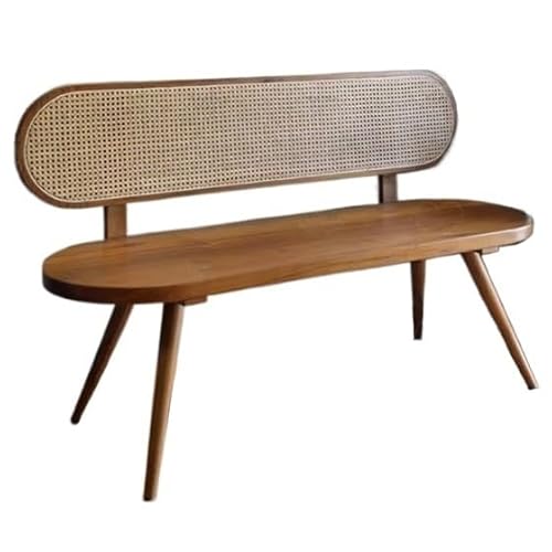 SONGYL-20249 Gartenbank 47,2/59,0/62,9/70,8" Holz und Bank, Retro-Holzbankstuhl mit Rückenlehne, 2-Personen-Freizeitsitze for drinnen und draußen Gartenmöbel(120x52x83CM) von SONGYL-20249