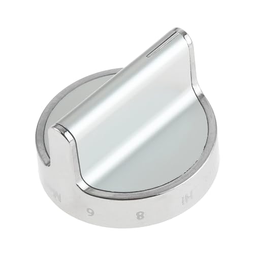 5 stücke Edelstahl W10766544 Brenner Control Knob D-förmigen Schaft fit for Whirlpool 4248219 AP5958476 PS10067059 EAP10067059 von SONHWNGE