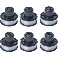 A6226 Fadenspule kompatibel mit Black and Decker Auftipp Automatik Rasentrimmer GL250 / GL310 / GL360 / GL360SB mit 6m Faden, 6er-Pack von SONIATKIA