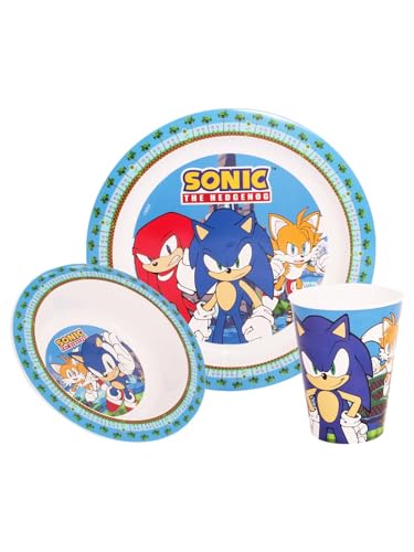 Sonic The Hedgehog Kinder-Teller und Schüssel-Sets mit Tasse – langlebige Kinder-Tafelsets, wiederverwendbares Kleinkind-Geschirr mit Sonic Tails und Knöcheln. Sonic The Hedgehog Kinder-Teller und Schüssel-Sets mit Tasse – langlebige Kinder-Tafelsets, wiederverwendbares Kleinkind-Geschirr mit Sonic Tails und Knöcheln. von SONIC THE HEDGEHOG