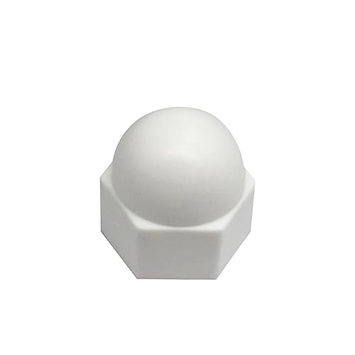 Nutsert-Kappe M6 M8 M10 M12 M14 M16 Kunststoffbefestigungen Mutter Möbelkappe for Gewindebuchse Schutzschraube Mutterkappe (Color : White, Size : M14x22 20pcs) von SONLED