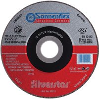 Sonnenflex - Silverstar Alu Trennscheibe gekröpft 25 Stück - Größe:Ø 125 x 3.0 x 22.23 mm von SONNENFLEX