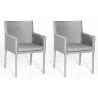 Sonnenpartner - 2er-Set Sessel Coast Aluminium mit Textilen anthrazit Gartensessel von SONNENPARTNER