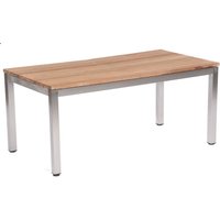 Sonnenpartner - Gartentisch Magister ausziehbar 170/280x90 cm Edelstahl/Old Teak von SONNENPARTNER