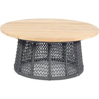Sonnenpartner - Lounge-Tisch Poison ø 100 cm Teak/Alu/Polyrope grau Beistelltisch Sonnenpartner - Lounge-Tisch Poison ø 100 cm Teak/Alu/Polyrope grau Beistelltisch von SONNENPARTNER