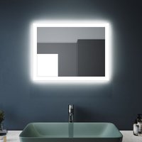 Badspiegel 50x60cm led Beleuchtung Badezimmerspiegel Wandspiegel Kaltweiß IP44 - Sonni Badspiegel 50x60cm led Beleuchtung Badezimmerspiegel Wandspiegel Kaltweiß IP44 - Sonni von SONNI