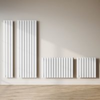 Design Flachheizkörper Paneelheizkörper Weiß 1600x465mm Vertikal Einlagig 744 Watt - Sonni von SONNI