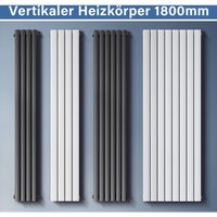 Design Heizkörper Vertikal 1800 Paneelheizkörper mittelanschluss Flachheizkörper Anthrazit 1800x619mm,Doppellagig,2131 Watt,29-41m² Design Heizkörper Vertikal 1800 Paneelheizkörper mittelanschluss Flachheizkörper Anthrazit 1800x619mm,Doppellagig,2131 Watt,29-41m² von SONNI
