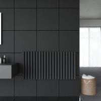 Design Paneelheizkörper Röhren 600x1180mm Anthrazit Doppellagig Badezimmer/Wohnraum Horizontal Heizkörper Seitenanschluss Badheizkörper Radiator Design Paneelheizkörper Röhren 600x1180mm Anthrazit Doppellagig Badezimmer/Wohnraum Horizontal Heizkörper Seitenanschluss Badheizkörper Radiator von SONNI