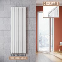 Design Paneelheizkörper Weiß Flachheizkörper Vertikal Doppellagig 1800x616mm - Sonni Design Paneelheizkörper Weiß Flachheizkörper Vertikal Doppellagig 1800x616mm - Sonni von SONNI