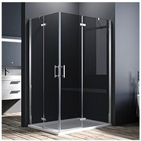 Sonni - Duschkabine Eckeinstieg Dusche Scharniertür Duschabtrennung Glas Eckdusche 120x90x195cm 6mm ESG-Sicherheitsglas Sonni - Duschkabine Eckeinstieg Dusche Scharniertür Duschabtrennung Glas Eckdusche 120x90x195cm 6mm ESG-Sicherheitsglas von SONNI