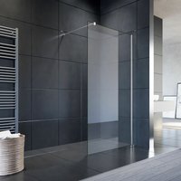 Sonni - Duschkabine Walk-in Dusche Duschwand 8mm nano esg Glas Duschabtrennung 76x200cm von SONNI