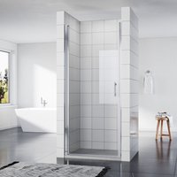 Sonni - Duschtür Nischendrehtür Nano dusche Duschtrennwand Beschichtung Nischentür Schwingtür 70 x 195 cm esg Glas Dusche Glastür Dusche Pendeltür von SONNI