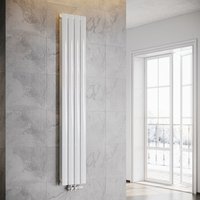 ELEGANT Heizkörper Flach Heizkörper Design Paneelheizkörper wohnzimmer Badheizkörper Vertikal Doppelt Heizkoerper mit Heizventil 1800 x 308 mm Weiß ELEGANT Heizkörper Flach Heizkörper Design Paneelheizkörper wohnzimmer Badheizkörper Vertikal Doppelt Heizkoerper mit Heizventil 1800 x 308 mm Weiß von SONNI