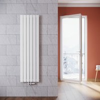 Elegant Heizkörper Flach Heizkörper Design Paneelheizkörper wohnzimmer Badheizkörper Vertikal Einlagig Heizkoerper mit Heizventil 1600 x 462 mm Weiß von SONNI