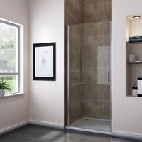 Sonni - Nischentür Dusche 80cm Duschwand nano Glas Duschtür Pendeltür Duschabtrennung von SONNI