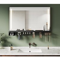 SONNI Badspiegel mit LED Beleuchtung Ablage, Antibeschlag, 3-Farben Beleuchtung und Einstellbare Helligkeit, 1000×600, Doppelseitige Lichtstreifen SONNI Badspiegel mit LED Beleuchtung Ablage, Antibeschlag, 3-Farben Beleuchtung und Einstellbare Helligkeit, 1000×600, Doppelseitige Lichtstreifen von SONNI