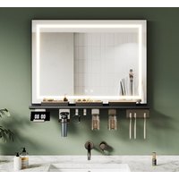 SONNI Badspiegel mit LED Beleuchtung Ablage, Antibeschlag, 3-Farben Beleuchtung und Einstellbare Helligkeit, 800×600, 4-Seitige Lichtleiste SONNI Badspiegel mit LED Beleuchtung Ablage, Antibeschlag, 3-Farben Beleuchtung und Einstellbare Helligkeit, 800×600, 4-Seitige Lichtleiste von SONNI