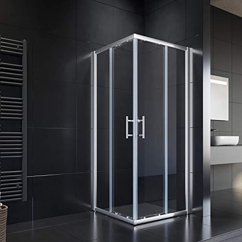 SONNI 800x760x1950mm Duschkabine Eckeinstieg Doppel Schiebetür Echtglas Duschwand SONNI 800x760x1950mm Duschkabine Eckeinstieg Doppel Schiebetür Echtglas Duschwand von SONNI