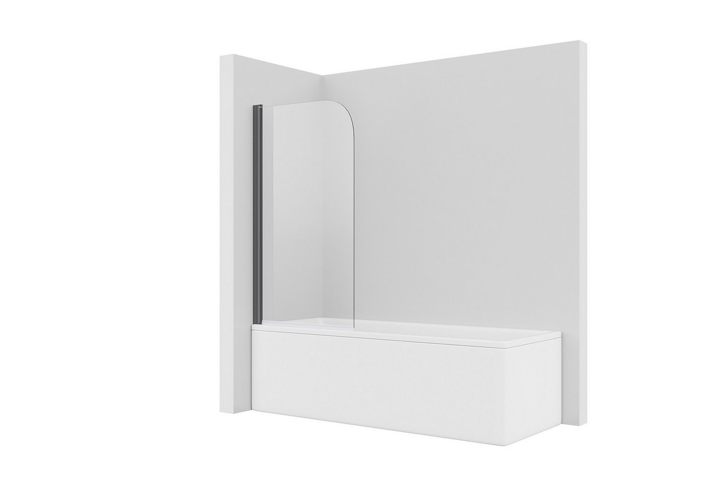 SONNI Badewannenaufsatz Badewannenaufsatz mit Seitenwand,Faltwand, DuschabtrennungNANO Glas, Einscheibensicherheitsglas mit Nano Beschichtung, für Badezimmer, faltbar von SONNI