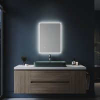 SONNI Badezimmer LED Spiegel Badspiegel mit Beleuchtung Touchschalter 100x60cm GTBM0816 von SONNI