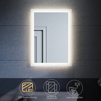 Badezimmerspiegel mit beleuchtung led Badspiegel 50x70 Wandspiegel IP44 - Sonni von SONNI