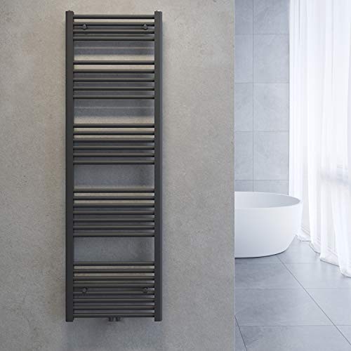 SONNI Badheizkörper 160 * 50 cm Anthrazit, Gerade Handtuchtrockner handtuch Heizkörper Bad Mittelanschluss Handtuchwärmer für Badezimmer SONNI Badheizkörper 160 * 50 cm Anthrazit, Gerade Handtuchtrockner handtuch Heizkörper Bad Mittelanschluss Handtuchwärmer für Badezimmer von SONNI