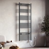 SONNI Badheizkörper Elektrisch mit Thermostat Anthrazit Handtuchtrockner Mittelanschluss Oval Handtuchwärmer für Bad Heizung Ohne /Mit Multiblock SONNI Badheizkörper Elektrisch mit Thermostat Anthrazit Handtuchtrockner Mittelanschluss Oval Handtuchwärmer für Bad Heizung Ohne /Mit Multiblock von SONNI