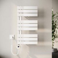 SONNI Badheizkörper Elektrisch mit Thermostat Weiß, Panel Handtuchhalter Elektrisch Flach Handtuchtrokner Handtuchheizkörper mit Heizstab Ohne/mit Mutiblock SONNI Badheizkörper Elektrisch mit Thermostat Weiß, Panel Handtuchhalter Elektrisch Flach Handtuchtrokner Handtuchheizkörper mit Heizstab Ohne/mit Mutiblock von SONNI