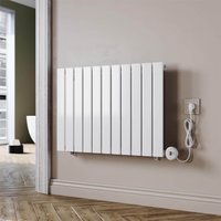 SONNI Badheizkörper Elektrischer Paneelheizkörper Weiß Mit Programmierbare Thermostate für Handtuchwärmer Handtuchheizkörper Elektrisch mit Timerfunktion und Temperaturregler von SONNI