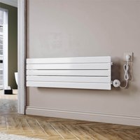 SONNI Badheizkörper Elektrischer Paneelheizkörper Weiß Mit Programmierbare Thermostate für Handtuchwärmer Handtuchheizkörper Elektrisch mit Timerfunktion und Temperaturregler von SONNI