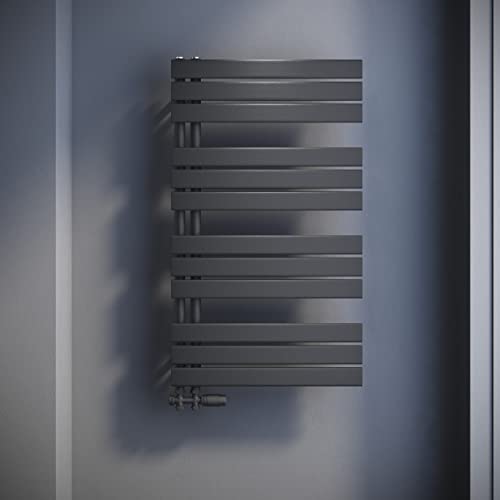 SONNI Badheizkörper Flach Handtuchtrockner 1038 x 600 mm Anthrazitiß Handtuchwärmer mit Multiblock Seitenanschluss Panel Handtuchheizkörper 1044W SONNI Badheizkörper Flach Handtuchtrockner 1038 x 600 mm Anthrazitiß Handtuchwärmer mit Multiblock Seitenanschluss Panel Handtuchheizkörper 1044W von SONNI