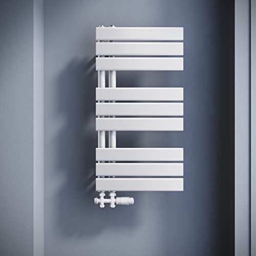 SONNI Badheizkörper Flach Handtuchtrockner 762 x 400 mm Weiß Handtuchwärmer mit Multiblock Seitenanschluss Panel Handtuchheizkörper 570W SONNI Badheizkörper Flach Handtuchtrockner 762 x 400 mm Weiß Handtuchwärmer mit Multiblock Seitenanschluss Panel Handtuchheizkörper 570W von SONNI