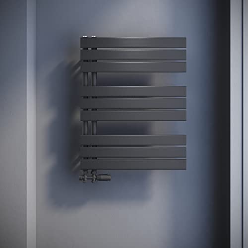 SONNI Badheizkörper Flach Handtuchtrockner 762 x 600 mm Anthrazit Handtuchwärmer mit Multiblock Seitenanschluss Panel Handtuchheizkörper 781W SONNI Badheizkörper Flach Handtuchtrockner 762 x 600 mm Anthrazit Handtuchwärmer mit Multiblock Seitenanschluss Panel Handtuchheizkörper 781W von SONNI