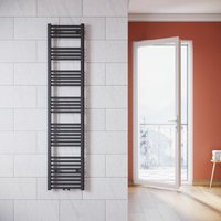 SONNI Badheizkörper Heizkörper Handtuchtrockner Handtuchwärmer Mittelanschluss 1800*400mm Anthrazit ohne/mit Multiblock von SONNI