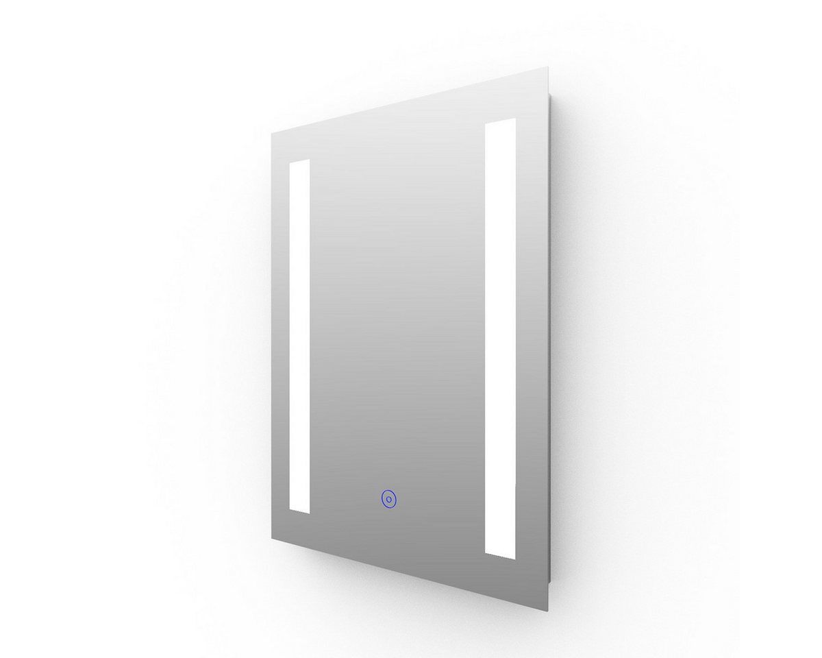 SONNI Badspiegel Badspiegel mit Beleuchtung 45 x 60 cm kaltweiß IP44 Energiesparend, Touch-Schalter Badezimmer Wandspiegel von SONNI