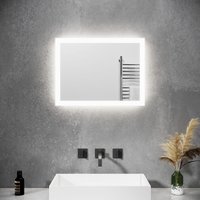 SONNI Badspiegel mit LED Beleuchtung Wandspiegel Badezimmerspiegel Lichtspiegel 60x50 cm SONNI Badspiegel mit LED Beleuchtung Wandspiegel Badezimmerspiegel Lichtspiegel 60x50 cm von SONNI