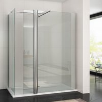 SONNI Begehbare Dusche Duschabtrennung Duschwand Duschkabine 8mm Nano Glas Duschwand mit schwenkbare Tür Walk in Dusche SONNI Begehbare Dusche Duschabtrennung Duschwand Duschkabine 8mm Nano Glas Duschwand mit schwenkbare Tür Walk in Dusche von SONNI