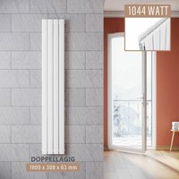 SONNI Design Heizkörper 1800 x 308 mm Flachheizkörper Vertikal Paneelheizkörper Doppellagig Weiß SONNI Design Heizkörper 1800 x 308 mm Flachheizkörper Vertikal Paneelheizkörper Doppellagig Weiß von SONNI