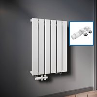 SONNI Design Heizkörper flach und klein für Badezimmer, vertikaler Badheizkörper flach Paneelheizkörper für Bad Flachheizkörper 600*465mm Weiß ohne/mit Mittelanschluss SONNI Design Heizkörper flach und klein für Badezimmer, vertikaler Badheizkörper flach Paneelheizkörper für Bad Flachheizkörper 600*465mm Weiß ohne/mit Mittelanschluss von SONNI