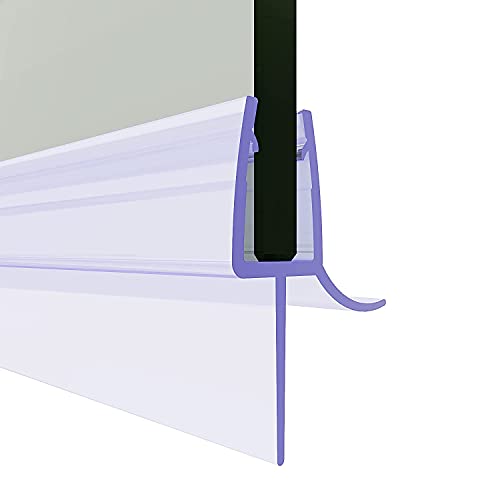 SONNI Duschdichtung 120cm Ersatzdichtung Glasstärken Dichtung für 5mm, 6mm Gummidichtung Dusch dichtungslippe PVC Dichtung mit Wasserabweiser für Duschkabine von SONNI