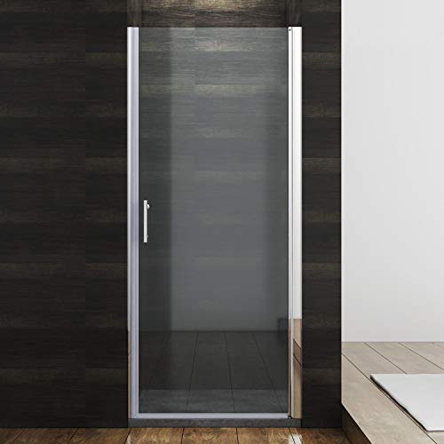 SONNI Duschkabine 80 x 185 cm Nischentür dusche NANO Glas Duschtür Pendeltür Duschabtrennung. von SONNI