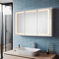 Sonni - Edelstah led Spiegelschrank mit Beleuchtung 3 Einstellbare Lichtfarben mit Touch Steckdose Badschrank Badspiegel 105x65x13.3cm Sonni - Edelstah led Spiegelschrank mit Beleuchtung 3 Einstellbare Lichtfarben mit Touch Steckdose Badschrank Badspiegel 105x65x13.3cm von SONNI