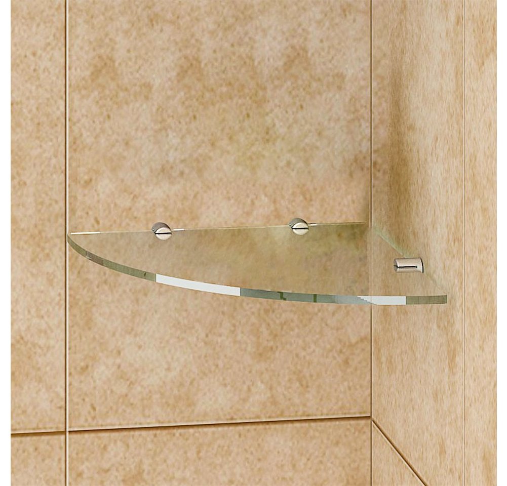 SONNI Einlegeboden Glasregal Sicherheitsglas Lagerregal für Duschwand Duschraum (1 St), transparent von SONNI