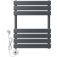 SONNI Elektrische Handtuchhalter, Intelligenter Konstanttemperatur Handtuchheizer Badheizkörper, Handtuchtrockner mit Heizstab, Anthrazit 650x400, von SONNI