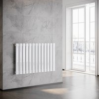 SONNI Flach Heizkörper Paneelheizkörper Wandheizung 630*1001mm Weiß Ohne/ mit Multiblock von SONNI