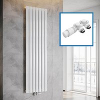 SONNI Flach Heizkörper Paneelheizkörper Wandheizung Mittelanschluss 1800*539mm Weiß von SONNI