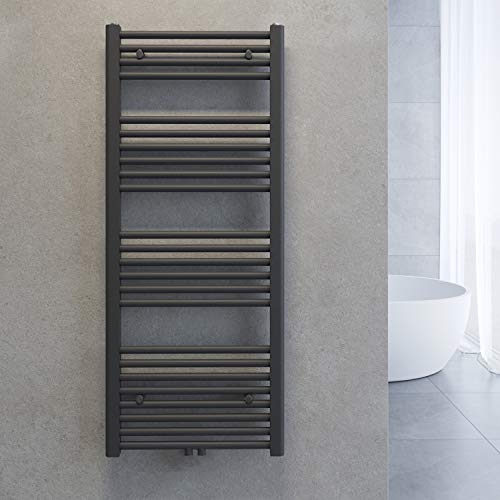 SONNI Handtuchheizkörper Handtuchtrockner Heizkörper Bad Mittelanschluss Handtuchwärmer Badheizkörper Anthrazit Gerade 50 * 120cm SONNI Handtuchheizkörper Handtuchtrockner Heizkörper Bad Mittelanschluss Handtuchwärmer Badheizkörper Anthrazit Gerade 50 * 120cm von SONNI